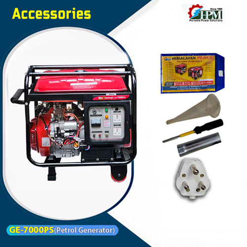 6 KVA Petrol Generator,  WITH Recoil & Self Start Model GE-7000PS, 